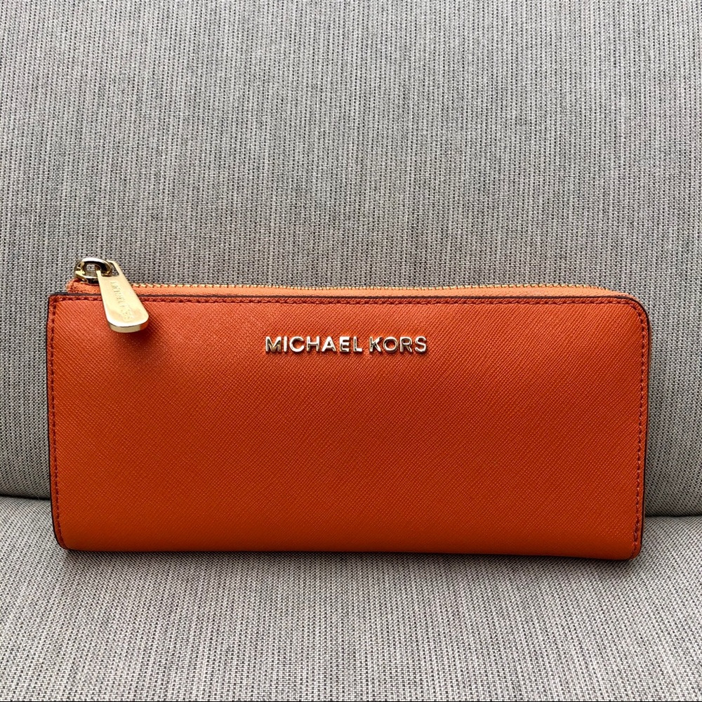 Michael Kors Travel Zip Around Continental Wallet